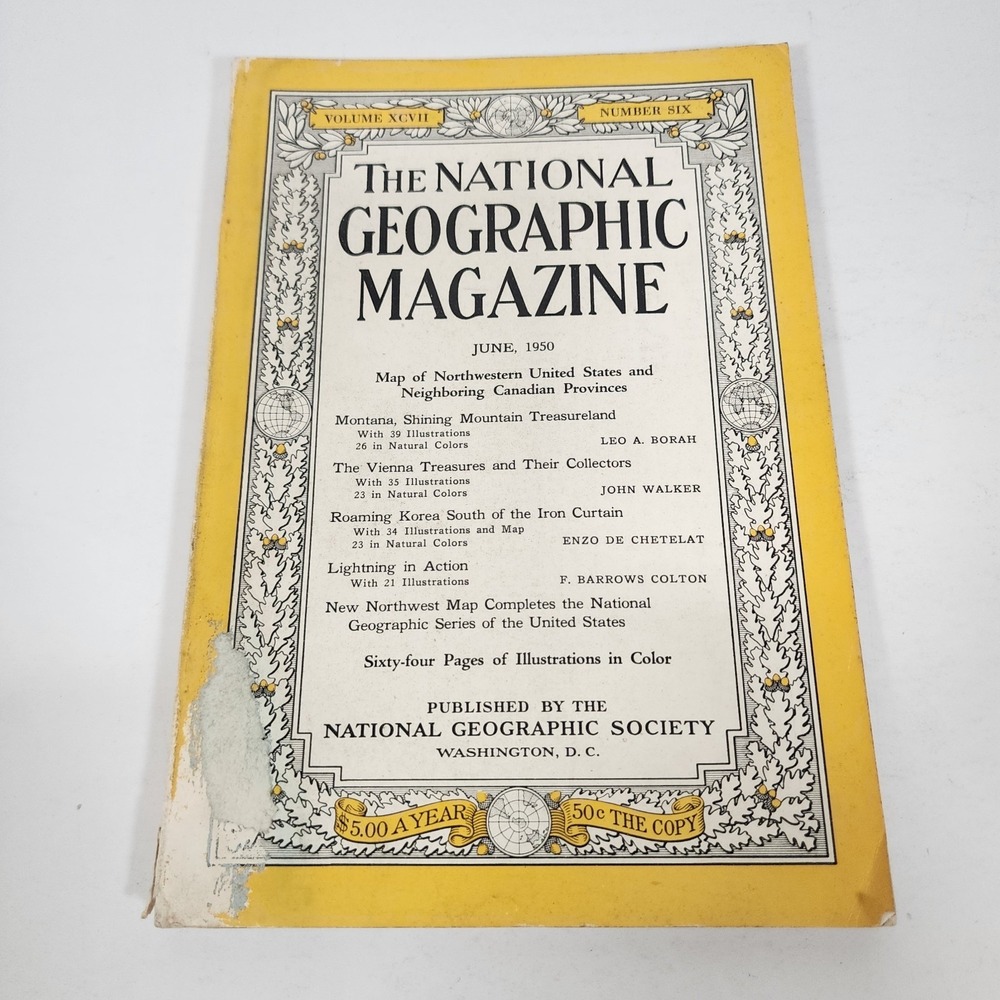National Geographic Magazine June 1950 No Insert